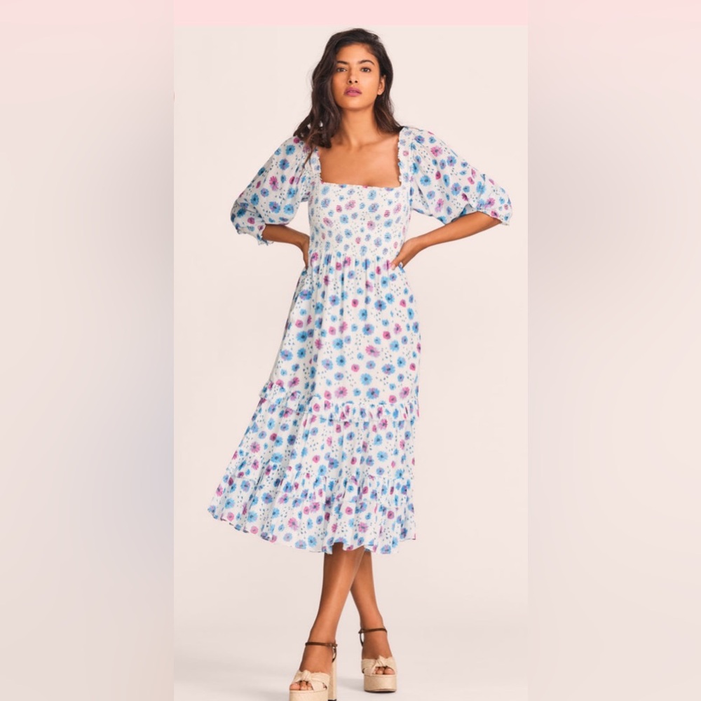 LoveShackFancy Miri Midi Dress